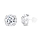 Elegant moissanite stud earrings